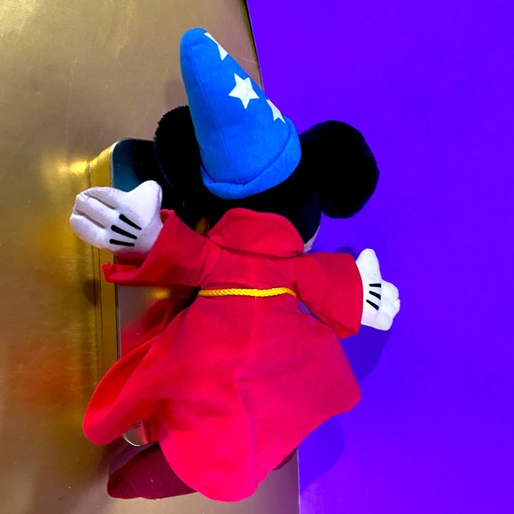 DISNEY FANTASIA VTG 2000 MICKEY MOUSE SORCERER PLUSH 14”DISNEY PARKS EXCLUSIVE - Picture 7 of 12
